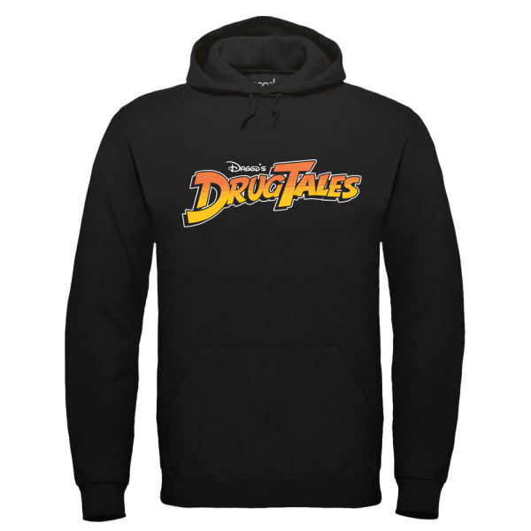 DRUGTALES Hoodie Schwarz Mockup